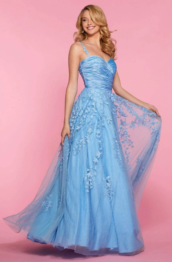 Sherri Hill - 53344 Applique Sweetheart Chiffon A-Line Dress 7 Sherri Hill - 53344 Applique Sweetheart Chiffon A-Line Dress