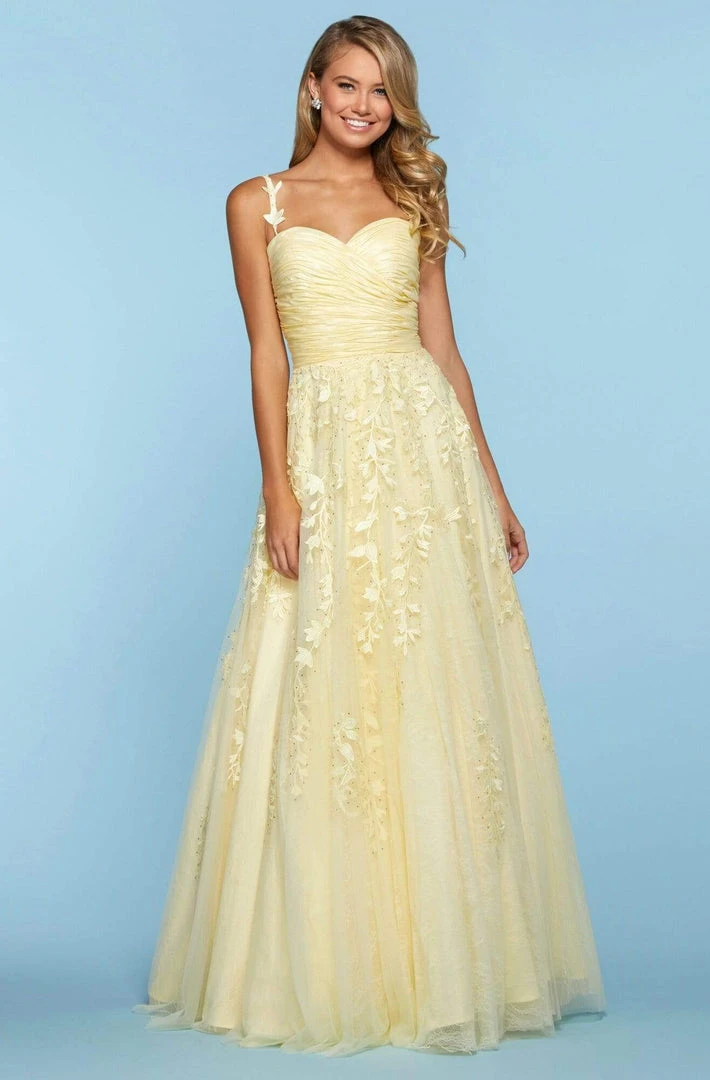 Sherri Hill - 53344 Applique Sweetheart Chiffon A-Line Dress 3 Sherri Hill - 53344 Applique Sweetheart Chiffon A-Line Dress