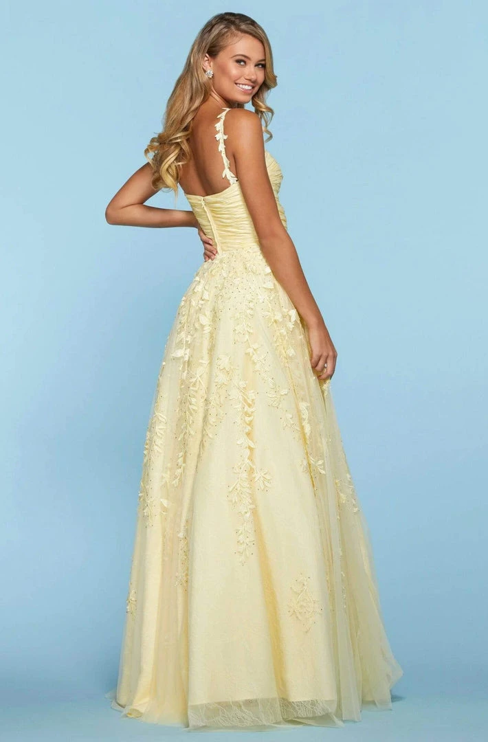 Sherri Hill - 53344 Applique Sweetheart Chiffon A-Line Dress 4 Sherri Hill - 53344 Applique Sweetheart Chiffon A-Line Dress