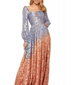 Sherri Hill - 53349 Beaded Long Sleeve A-Line Dress