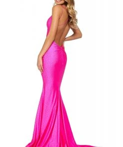 Sherri Hill - 53355 Rhinestone Studded Jersey Mermaid Dress 9 Sherri Hill - 53355 Rhinestone Studded Jersey Mermaid Dress