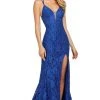 Sherri Hill - 53360 Sparkly Lace Sexy Back Fitted Dress