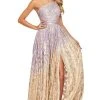Sherri Hill - 53376 Beaded Single Shoulder A-Lines Dress