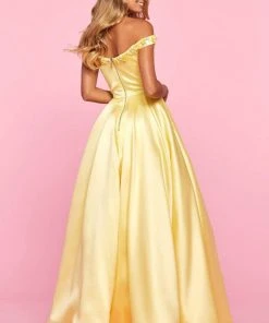 Sherri Hill - 53408 Beaded Off-Shoulder Pleated Dress 9 Sherri Hill - 53408 Beaded Off-Shoulder Pleated Dress