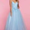 Sherri Hill - 53411 V-Neck Lace A-Line Dress 2 Sherri Hill - 53411 V-Neck Lace A-Line Dress