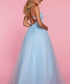 Sherri Hill - 53411 V-Neck Lace A-Line Dress 5 Sherri Hill - 53411 V-Neck Lace A-Line Dress