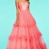 Sherri Hill - 53420 Strapless Floral Applique Ballgown 2 Sherri Hill - 53420 Strapless Floral Applique Ballgown