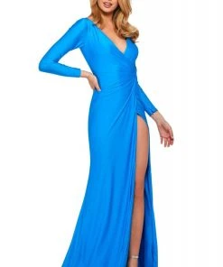 Sherri Hill - 53426 Long Sleeve Beaded Sheath Dress