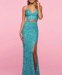 Sherri Hill - 53448 Two Piece Sequins Dress 8 Sherri Hill - 53448 Two Piece Sequins Dress