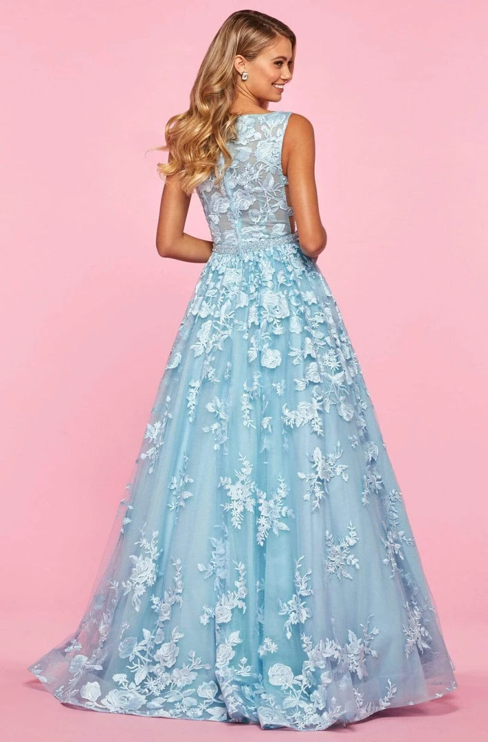 Sherri Hill - 53465 Bateau Long A-Line Dress 4 Sherri Hill - 53465 Bateau Long A-Line Dress