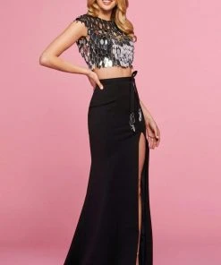 Sherri Hill - 53472 Two-Piece Sequined Sheath Dress