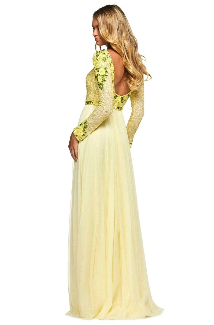 Sherri Hill - 53485 Bateau A-Line Beaded Dress 4 Sherri Hill - 53485 Bateau A-Line Beaded Dress