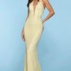 Sherri Hill - 53495 V-Neck Beaded Sheath Dress 2 Sherri Hill - 53495 V-Neck Beaded Sheath Dress
