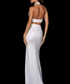 Sherri Hill - 53495 V-Neck Beaded Sheath Dress 12 Sherri Hill - 53495 V-Neck Beaded Sheath Dress