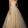 Sherri Hill - 53523 Sweetheart Gold A-Line Dress