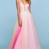 Sherri Hill - 53535 V-Neck A-Line Ombre Dress 1 Sherri Hill - 53535 V-Neck A-Line Ombre Dress