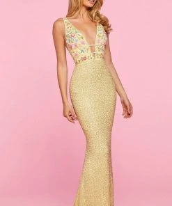 Sherri Hill - 53550 Fitted Beaded Sheath Dress 7 Sherri Hill - 53550 Fitted Beaded Sheath Dress
