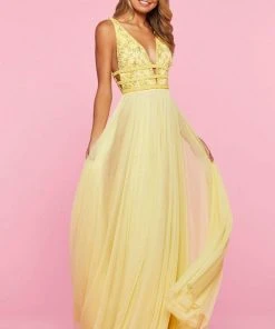 Sherri Hill - 53551 Mesh Long Beaded Dress 9 Sherri Hill - 53551 Mesh Long Beaded Dress