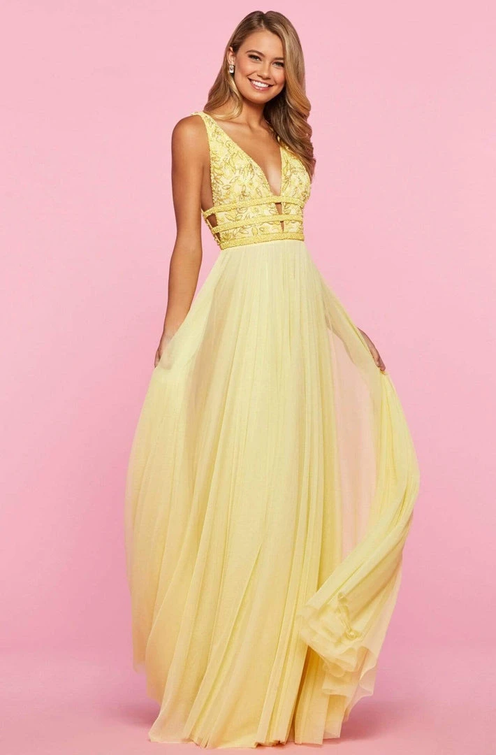 Sherri Hill - 53551 Mesh Long Beaded Dress 5 Sherri Hill - 53551 Mesh Long Beaded Dress