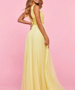 Sherri Hill - 53551 Mesh Long Beaded Dress 10 Sherri Hill - 53551 Mesh Long Beaded Dress