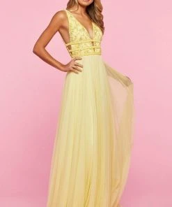 Sherri Hill - 53551 Mesh Long Beaded Dress 11 Sherri Hill - 53551 Mesh Long Beaded Dress