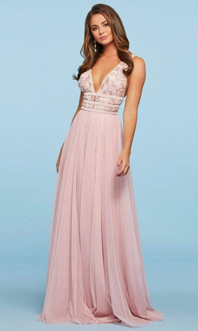Sherri Hill - 53551 Mesh Long Beaded Dress 4 Sherri Hill - 53551 Mesh Long Beaded Dress