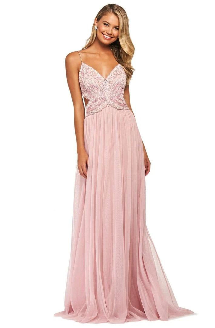 Sherri Hill - 53557 Butterfly Beaded A-Line Dress 3 Sherri Hill - 53557 Butterfly Beaded A-Line Dress