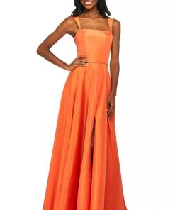 Sherri Hill - 53561 Taffeta Long Evening Dress With Slit 8 Sherri Hill - 53561 Taffeta Long Evening Dress With Slit