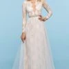 Sherri Hill - 53565 Bateau Beaded Long Sleeve Dress 2 Sherri Hill - 53565 Bateau Beaded Long Sleeve Dress