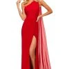 Sherri Hill - 53576 Long One Shoulder High Slit Dress 2 Sherri Hill - 53576 Long One Shoulder High Slit Dress