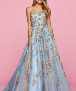 Sherri Hill - 53589 Tulle Long A-Line Dress