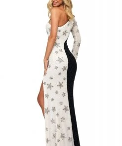 Sherri Hill - 53591 Long One Shoulder Sheath Dress 5 Sherri Hill - 53591 Long One Shoulder Sheath Dress