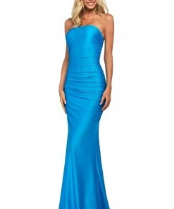Sherri Hill - 53596 Long Strapless Ruched Jersey Dress 8 Sherri Hill - 53596 Long Strapless Ruched Jersey Dress