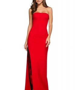 Sherri Hill - 53601 Straight-Across Sheath Dress