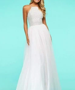 Sherri Hill - 53618 Halter Long A-Line Dress