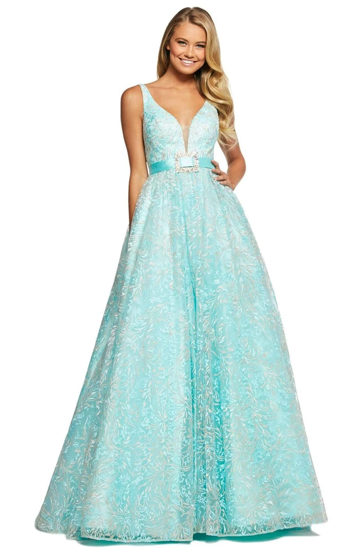 Sherri Hill - 53619 V-Neck Ballgown Dress 3 Sherri Hill - 53619 V-Neck Ballgown Dress
