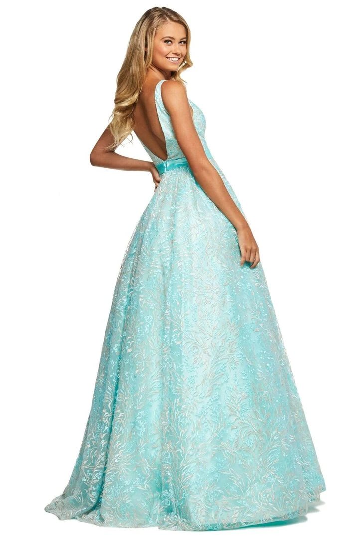 Sherri Hill - 53619 V-Neck Ballgown Dress 4 Sherri Hill - 53619 V-Neck Ballgown Dress