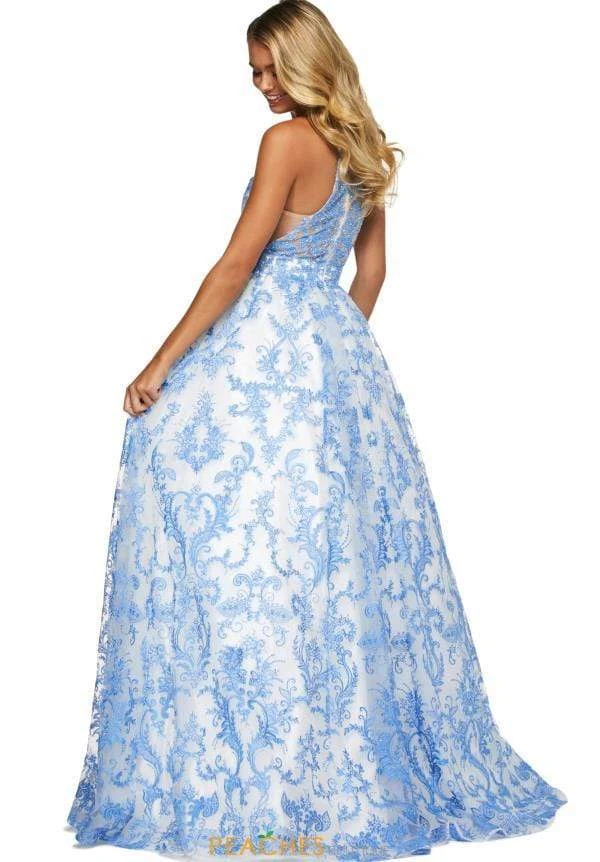 Sherri Hill - 53620 Lace Applique Halter Neck Ballgown 4 Sherri Hill - 53620 Lace Applique Halter Neck Ballgown