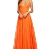 Sherri Hill - 53634 Plunging V-Neck A-Line Chiffon Dress 2 Sherri Hill - 53634 Plunging V-Neck A-Line Chiffon Dress