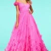 Sherri Hill - 53636 Floral Off-Shoulder Long Dress