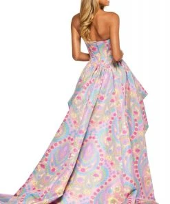 Sherri Hill - 53643 Sweetheart Print High Low Dress