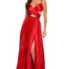 Sherri Hill - 53644 Ruched V-Neck A Line Long Dress