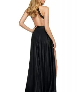 Sherri Hill - 53649 Beaded High Neckline Romper A-Line Dress 5 Sherri Hill - 53649 Beaded High Neckline Romper A-Line Dress