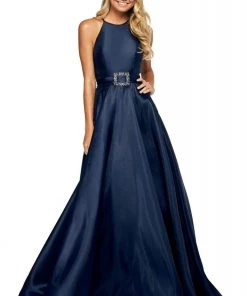 Sherri Hill - 53659 Mikado Halter Evening Dress