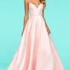 Sherri Hill - 53661 V-Neck Spaghetti Strapped Taffeta Dress 2 Sherri Hill - 53661 V-Neck Spaghetti Strapped Taffeta Dress