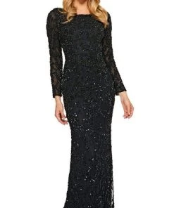 Sherri Hill - 53670 Long Sleeve Fitted Sheath Dress