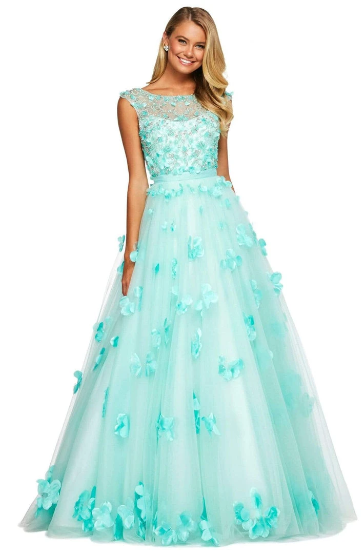 Sherri Hill - 53684 Bateau Beaded Ballgown Dress 3 Sherri Hill - 53684 Bateau Beaded Ballgown Dress