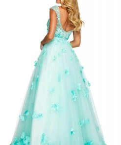 Sherri Hill - 53684 Bateau Beaded Ballgown Dress 5 Sherri Hill - 53684 Bateau Beaded Ballgown Dress