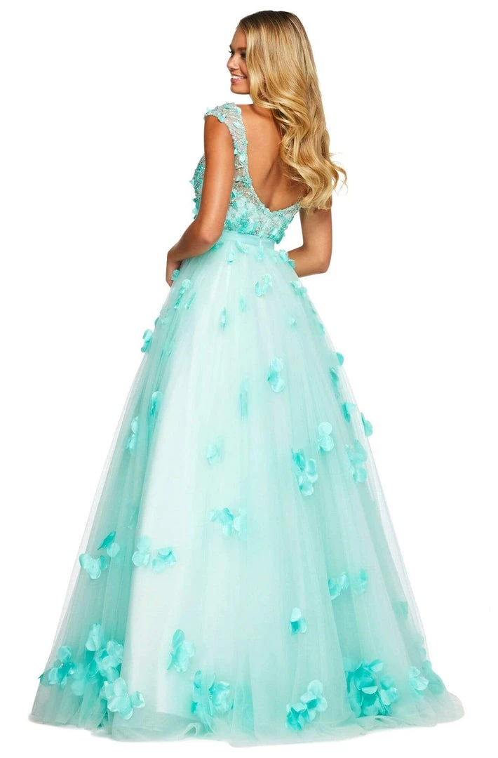 Sherri Hill - 53684 Bateau Beaded Ballgown Dress 4 Sherri Hill - 53684 Bateau Beaded Ballgown Dress