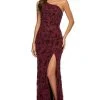 Sherri Hill - 53692 Single Shoulder Evening Dress With Slit